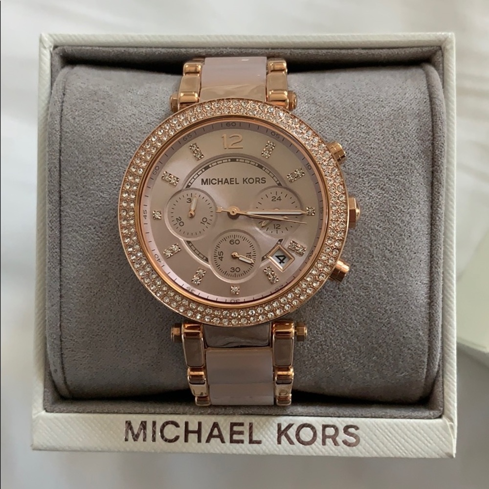 Michael Kors Rose Gold Parker Watch